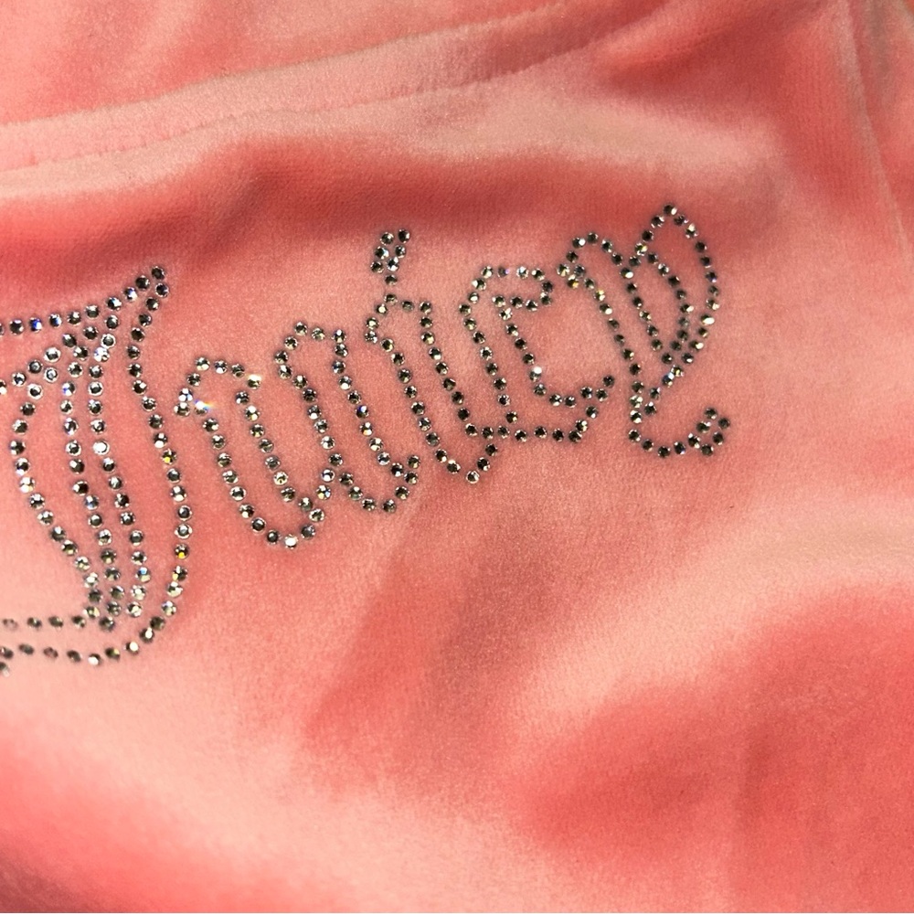 Juicy Couture Strawberry Ice Velour Track Pants with Bling Juicy NWT - Picture 3 of 6